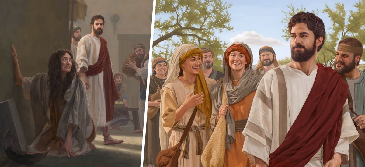 Prenki: 1. Yesus e si Maria Makdalena di e kindi na gron na ini wan dungru pkin pasi, èn a man si taki wan sani e moro en. 2. Maria Makdalena e preiki makandra nanga Yesus nanga den tra disipel fu en, èn a breiti.