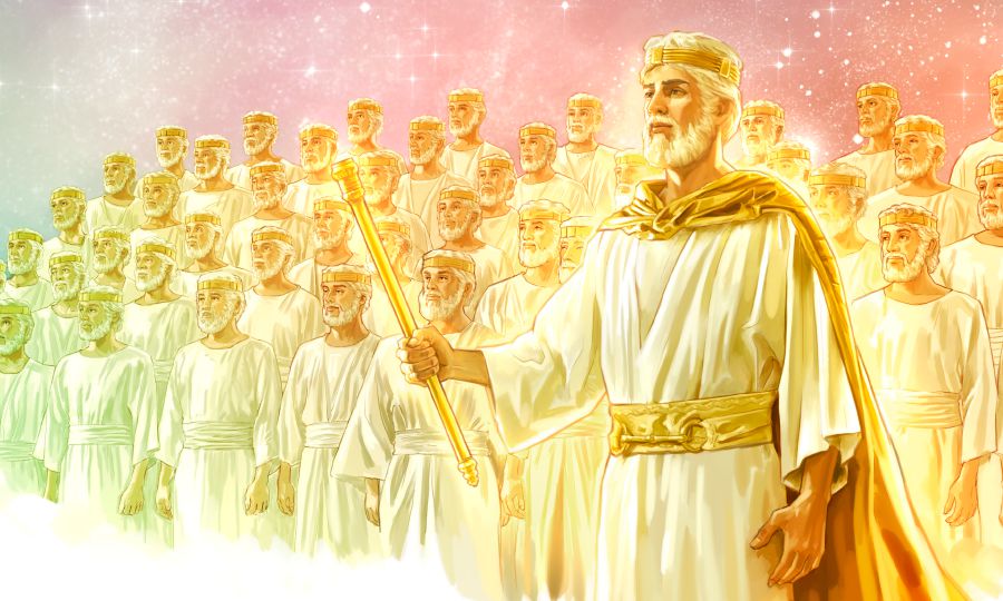 Yesus nanga wan tu sma di kisi wan opobaka go na hemel