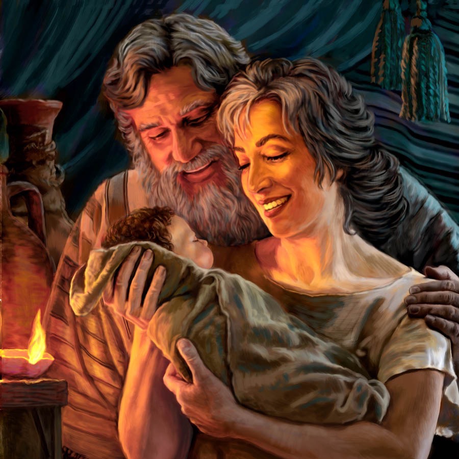 Abraham, Sara nanga a beibi Isak