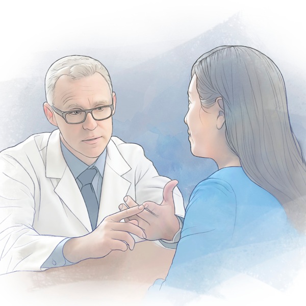 Mosali ea kulang kelellong o bua le ngaka ea hae