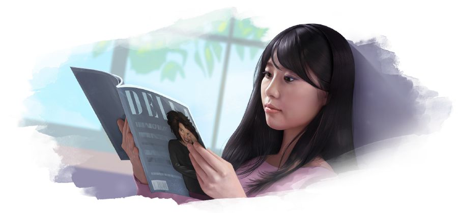 Moroetsana o shebile makasine ea feshene