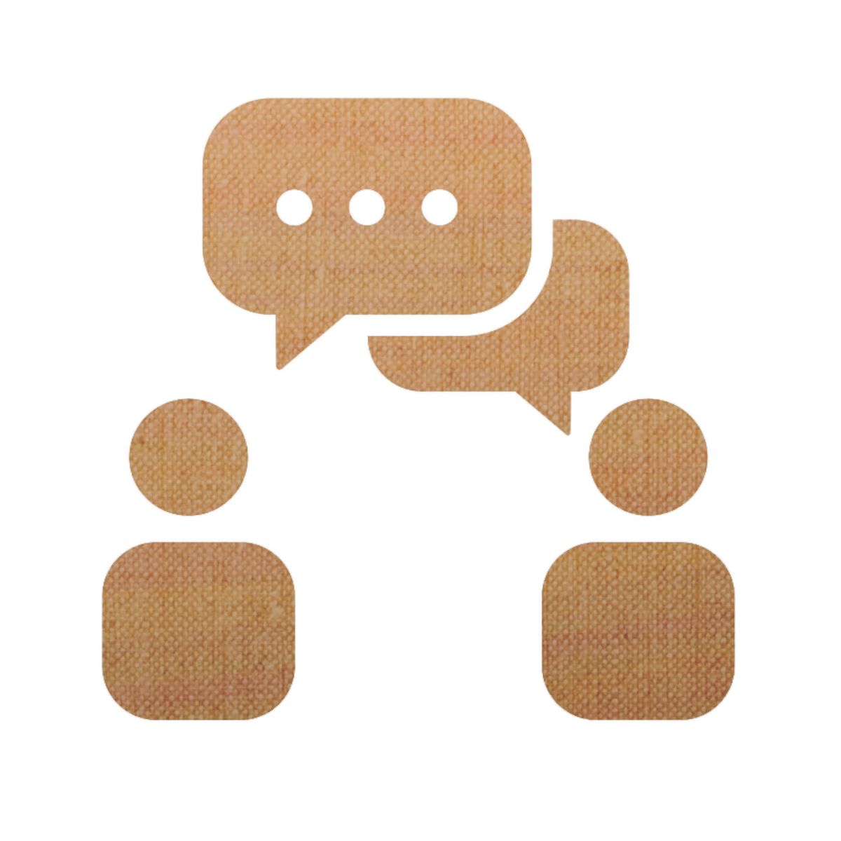 Setšoantšo sa batho ba babeli ba buisanang.