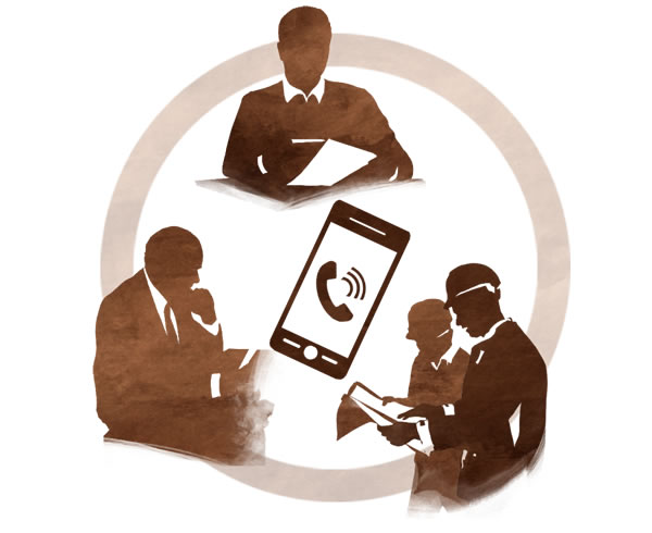 Mocha oa puisano pakeng tsa bahokahanyi ba liphutheho, balebeli ba tsamaeang, barab’abo rōna ba ikarabellang le ofisi ea lekala