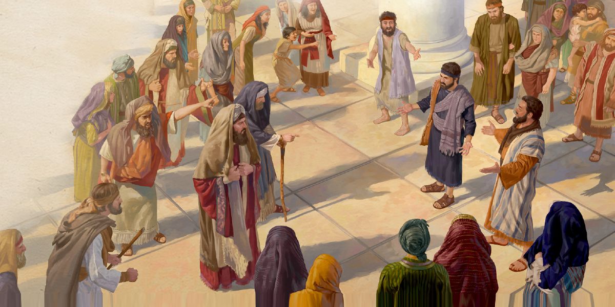 Petrose le Johanne ba bua ka sebete le moprista ea ka sehloohong le ba bang