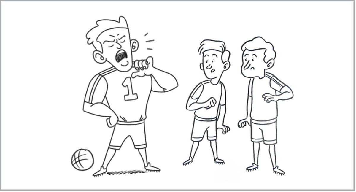 Moshanyana ea ratang tlholisano ho feta tekano o ikhohomosetsa bashanyana ba bang