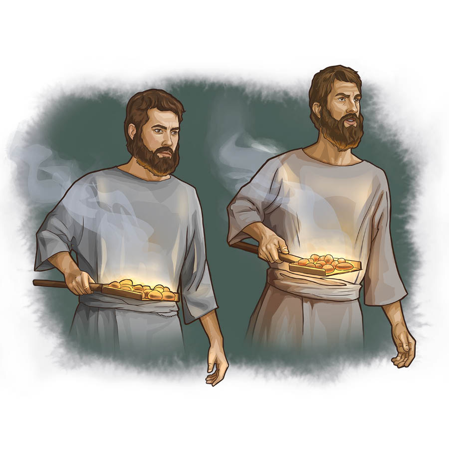 Nadabe le Abihu ba nkile libano.