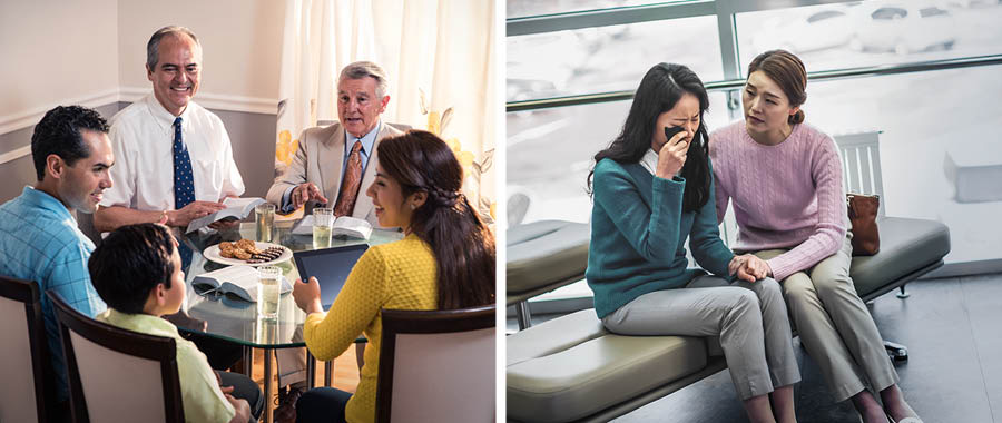 Lipaki Tsa Jehova li bontša makhabane a tšoanang le a Jehova. 1. Baholo ba babeli ba chaketse lelapa ho ea le khothatsa ka Bibele. 2. Morali oa bo rona o khothatsa e mong ea llang.