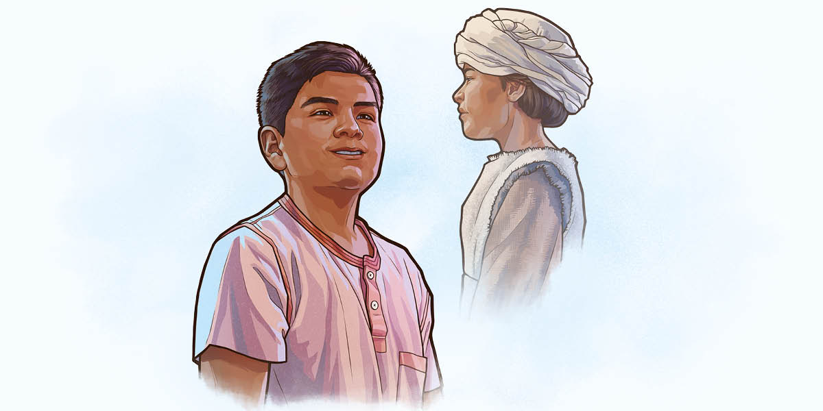 Litšoantšo: Litšoantšo tse hlahang videong ea “Re Ithuta’ng Mohlaleng oa Bona?​—Samuele.” 1. Lillo. 2. Samuele ea monyenyane.