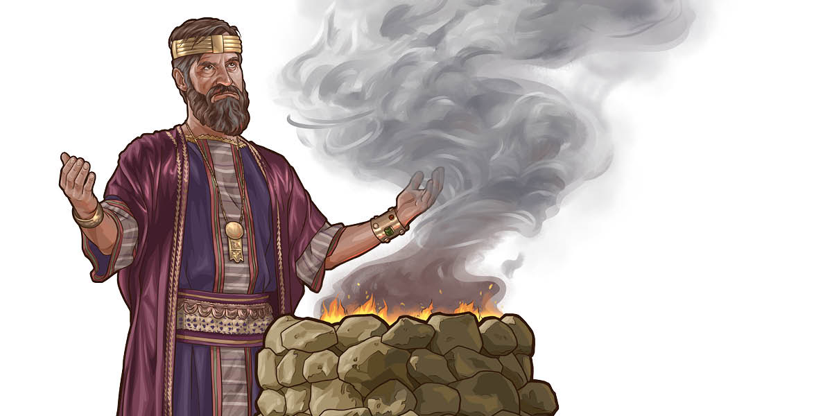 Morena Saule o ile a iketelletsa pele ka ho etsa nyehelo ea secheso aletareng.