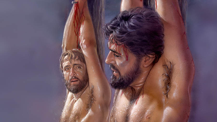 Jesu o khokhothetsoe thupeng ea tlhokofatso le senokoane.