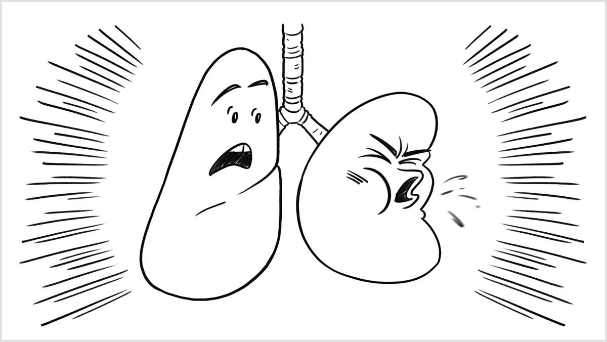 Setšoantšo se hlahang videong ea “Ho Tsuba ho ka Senya Bophelo ba Hao.” Letšoafo la motho ea tsubang le khohlela habohloko.