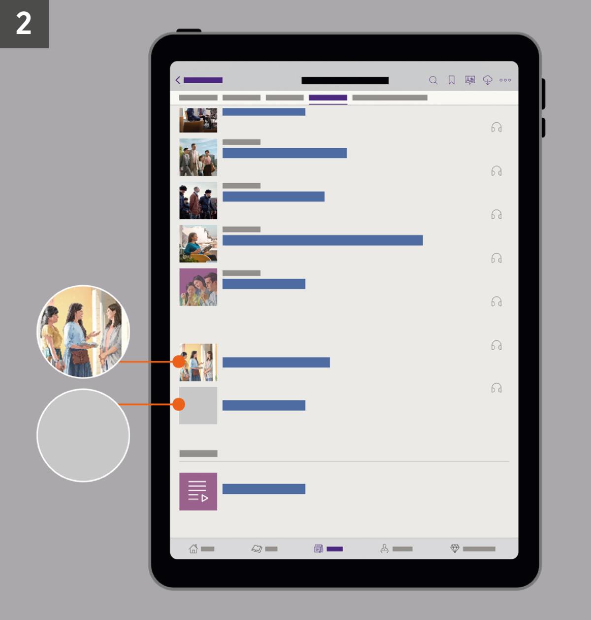 Buka ea “U ka Thaba ka ho sa Feleng!” ho “JW Library”. Setšoantšo se bontšang “Na ke se ke Itokisitse?” le “Litlhaloso.”