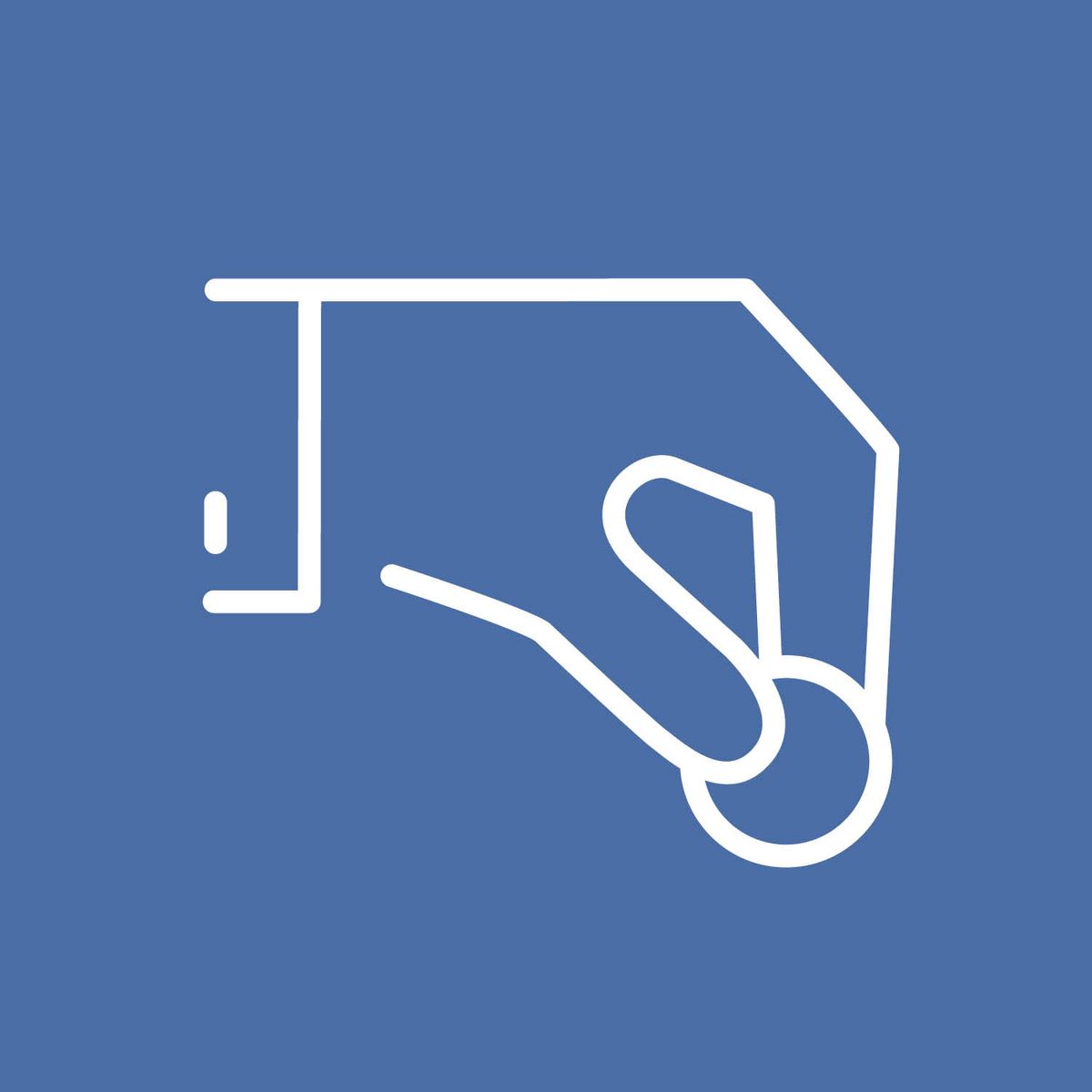 The “Donations” icon, which shows a hand holding a coin.