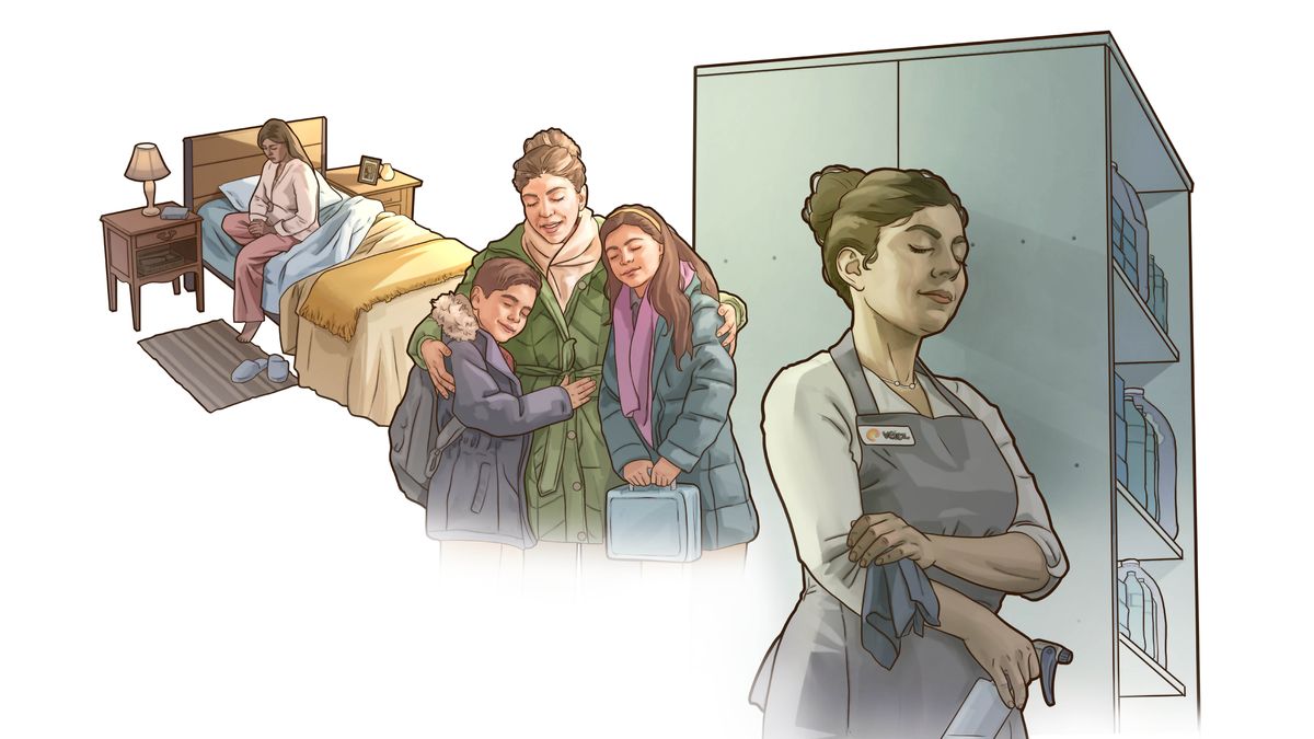 Litšoantšo: Morali oa bo rona o rapela letsatsi lohle. 1. Oa rapela hoseng ha a tsoha. 2. O rapela le bana ba hae pele ba ea sekolong. 3. Oa rapela mosebetsing.