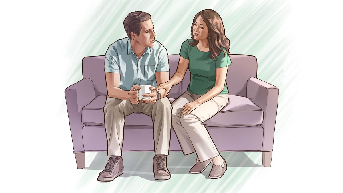 Monna o mametse ka hloko ha mosali oa hae a mo bolella hore na o ikutloa joang.