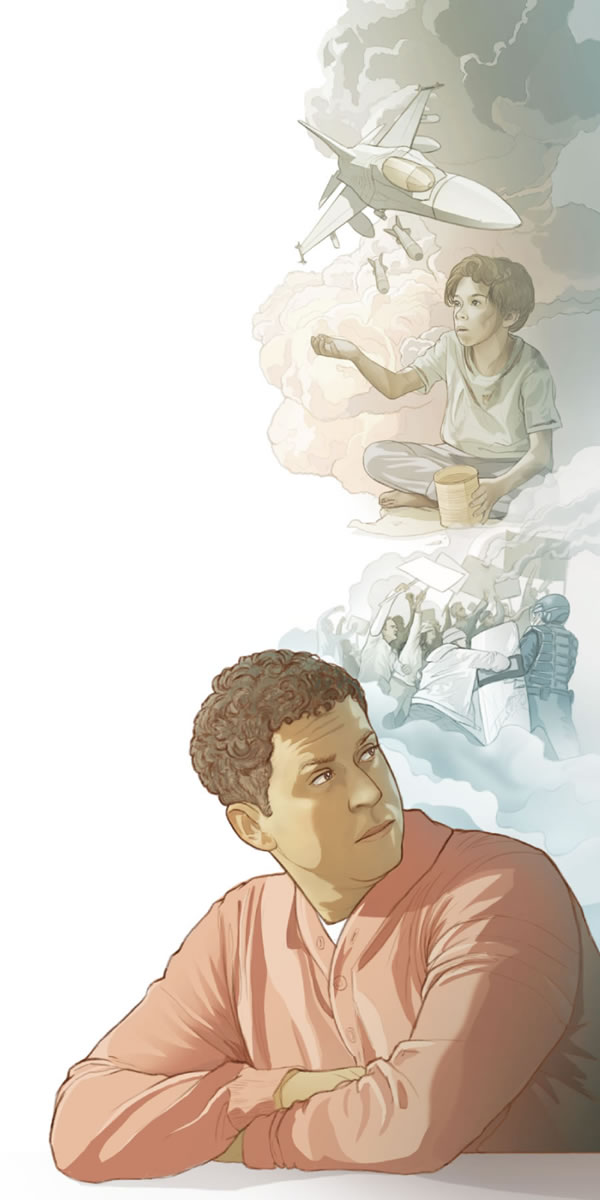 Monna o nahana kamoo boprofeta ba Bibele bo phethahalang kateng lefatšeng ha a bona lintoa, khaello ea lijo le tlolo ea molao