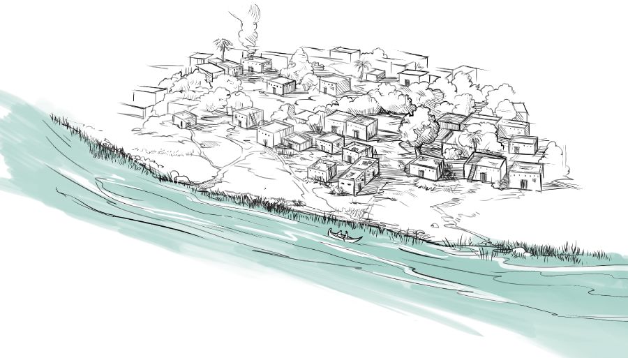 Motse oo Ezekiele a neng a lula ho oona o pel’a noka ea Kebare.