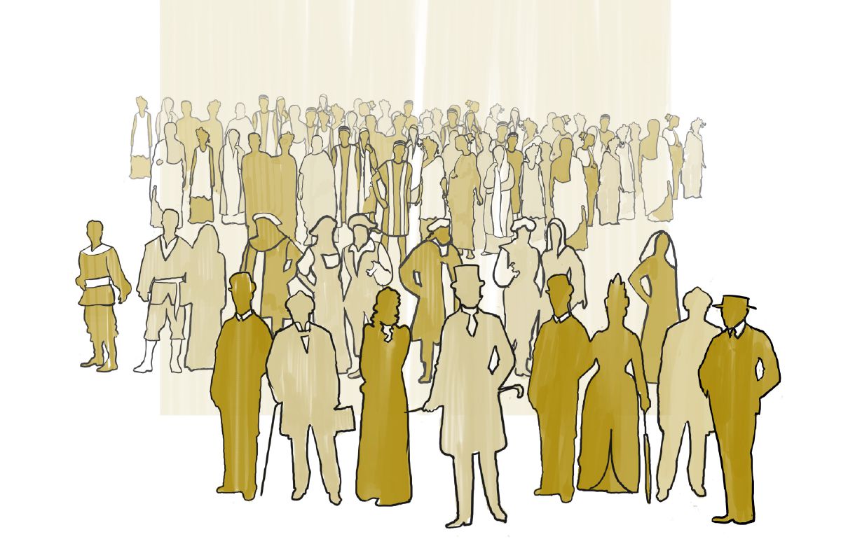 Letšoele la Bakreste ba tlotsitsoeng ho tloha lilemong tsa bo-300 ho ea ho selemo sa 1919.