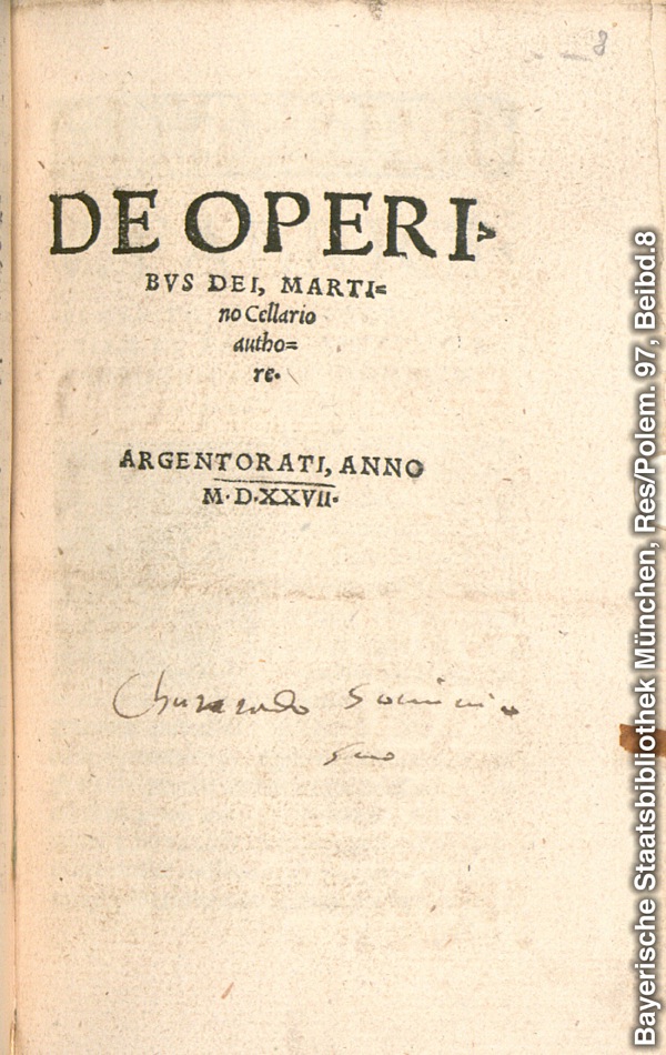 Leqephe le qalang la buka ea De Operibus Dei (On the Works of God)