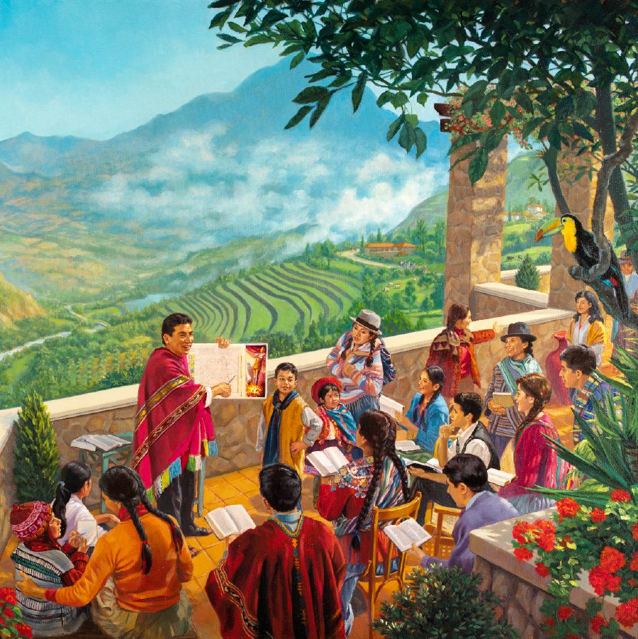 Batho ba baholo le bana ba phela hamonate lefatšeng moo ho se nang lintoa, ho kula le lefu