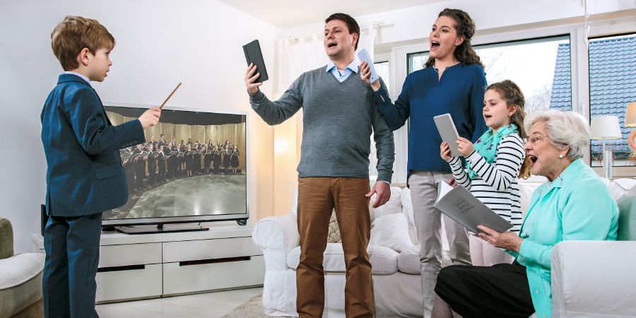 Lelapa le ithuta ho bina nakong ea Borapeli ba Lelapa