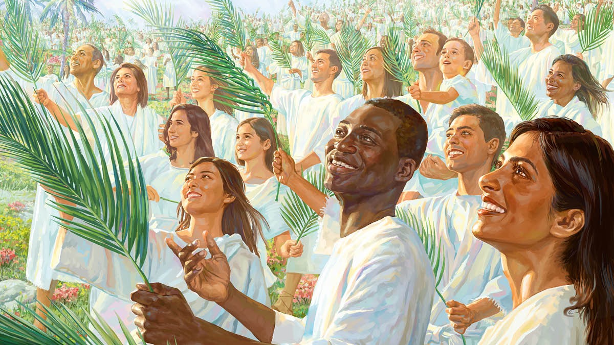 Bongata bo boholo bo apere liaparo tse tšoeu hape bo nkile makala a palema ka matsohong