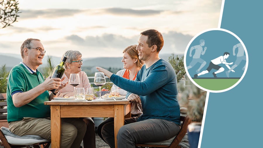 Setšoantšo sa motho ea khoptjoang ha a ntse a mathang peisong, se pela ho seo Mor’abo rona ea holileng a batlang ho tšella Mor’abo e mocha veine empa eo oa latola.