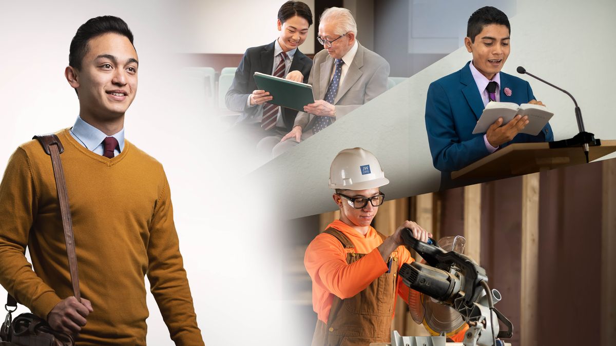 Bara ba bo rona ba bacha ba thabela ho etsa mesebetsi e sa tšoaneng ea ’Muso. 1. Mor’abo rona ea neng a nahanisisa o tšebeletsong ea tšimo. 2. Mor’abo rona ea neng a thusa batsoali ba hae ho hlophisa tafole, o thusa mor’abo rona ea holileng ka thabolete ea hae. 3. Mor’abo rona ea neng a le tlelaseng ea ho ithuta ho bala le ho ngola o bala Bibele a le sethaleng libokeng. 4. Mor’abo rona ea ithutileng ho sebetsa ka lepolanka o sebelisa sakha projekeng ea kaho.