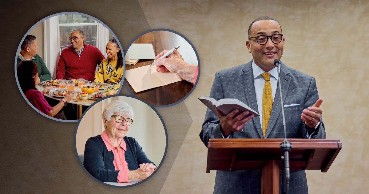 Moholo o fana ka puo libokeng. Litšoantšo: Litsela tseo re ka bontšang hore re ananela baholo ka tsona. 1. Banyalani ba ja hammoho le moholo le mosali oa hae. 2. Morali oa bo rona ea holileng oa rapela. 3. Morali oa bo rona ea holileng o ngola karete.