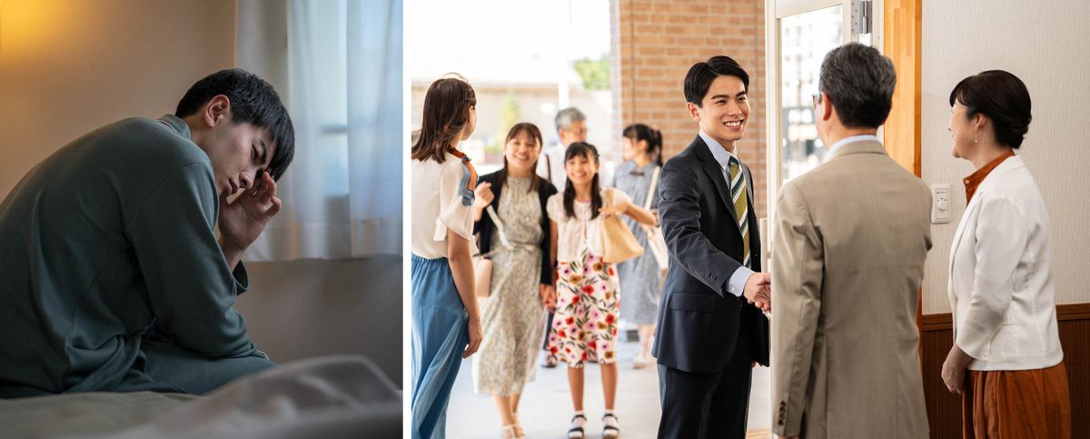 Litšoantšo: 1. Mor’abo rona ea nyahameng o lutse holim’a bethe. 2. Hamorao oa bososela ha a lumelisoa ke banyalani ba bang libokeng.