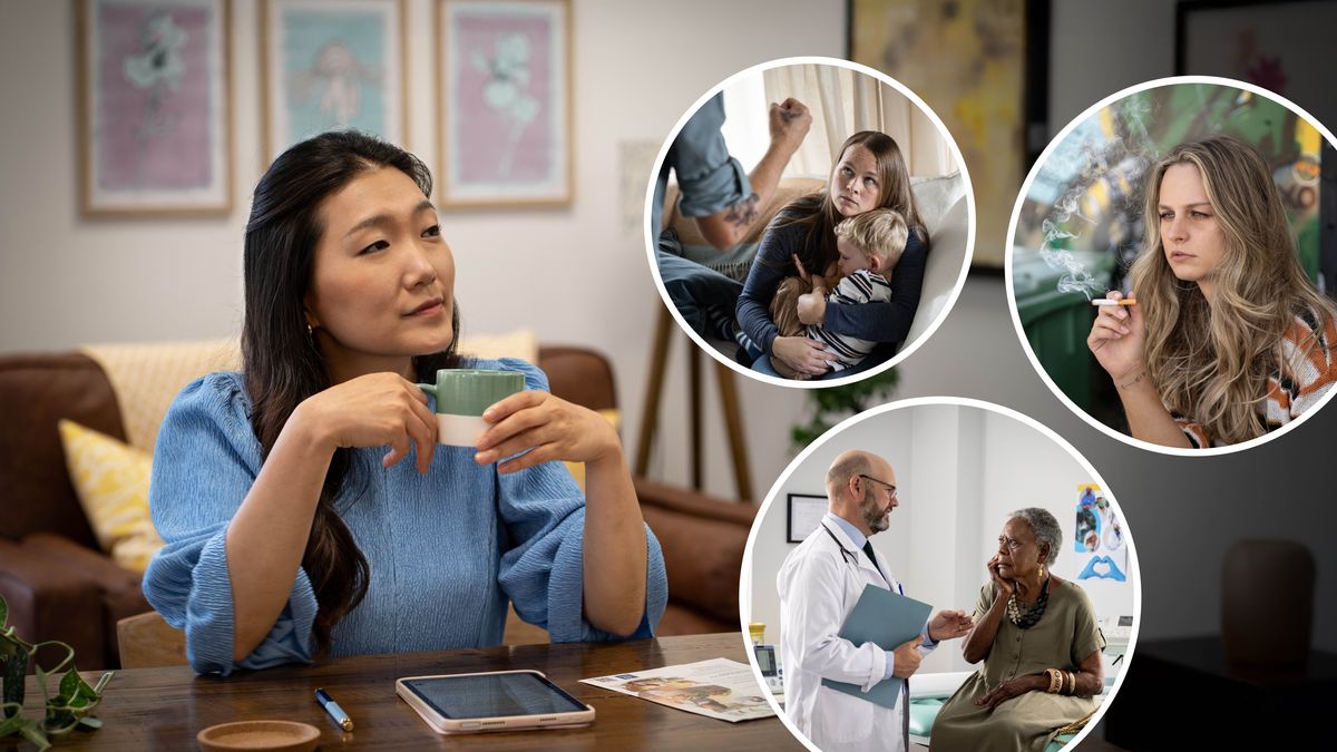 Litšoantšo: Morali oa bo rona o ntse a lokisetsa tšimo ka hore a nahanisise ka maemo a batho ba tšimong ea habo. 1. ’Mè o nkile ngoana oa hae e le ho mo sireletsa ho monna ea batlang ho ba otla ka setebele. 2. Ausi o ntse a tsuba sakerete. 3. Ngaka e joetsa nkhono litaba tse bohloko tse amang bophelo ba hae.