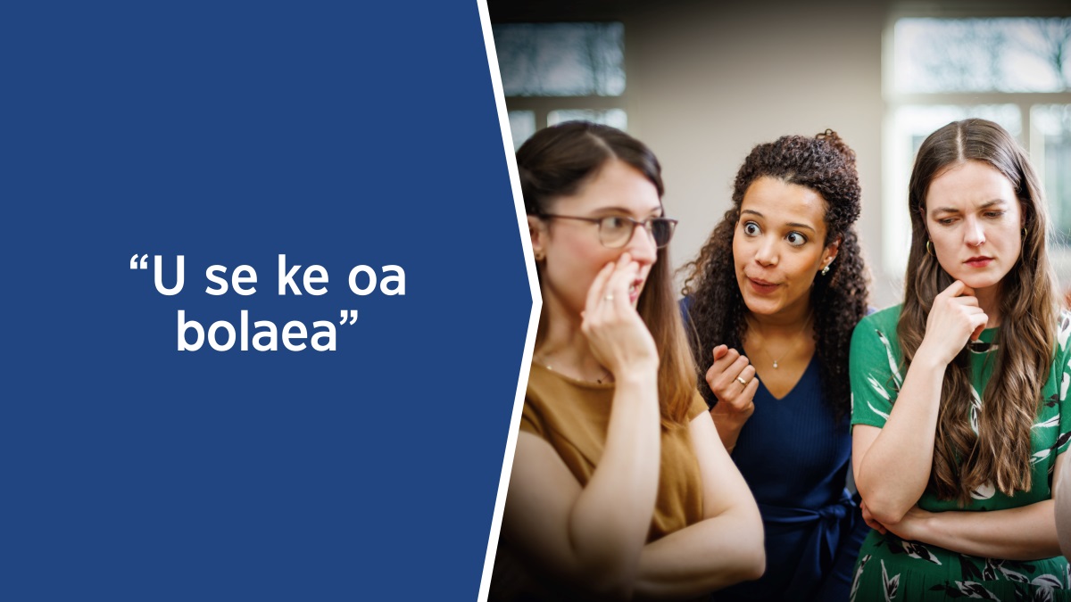 Litšoantšo: 1. Ka har’a lebokose ho ngotsoe molao oa Bibele o reng: “U se ke oa bolaea.” 2. Barali ba bo rona ba babeli ba ntse ba seba ha morali e mong oa bo rona a ba mametse a sa phutholoha.