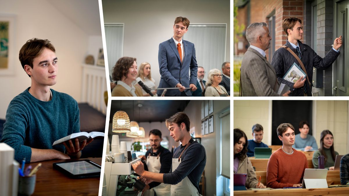 Litšoantšo: Mor’abo rona o nahana ka hore na ho ntšetsa lithuto tsa hae pele ho ka mo sitisa ho phetha boikarabelo bo bong boo a nang le bona na. 1. O tsamaisa sebuela-hole libokeng. 2. O etsa mosebetsi oa ho paka ka ntlo le ntlo. 3. O sebetsa lebenkeleng le etsang kofi. 4. O ka tlelaseng sekolong.