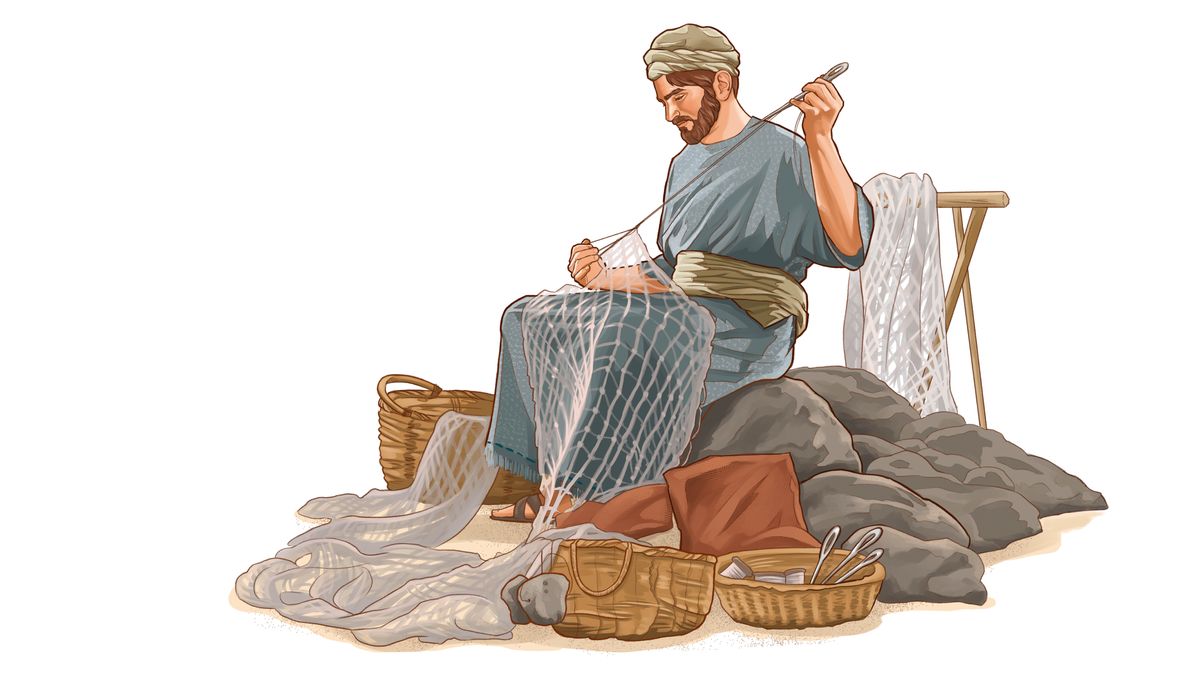 Motšoasi oa litlhapi oa mehleng ea Kreste o ntse a lokisa letlooa.