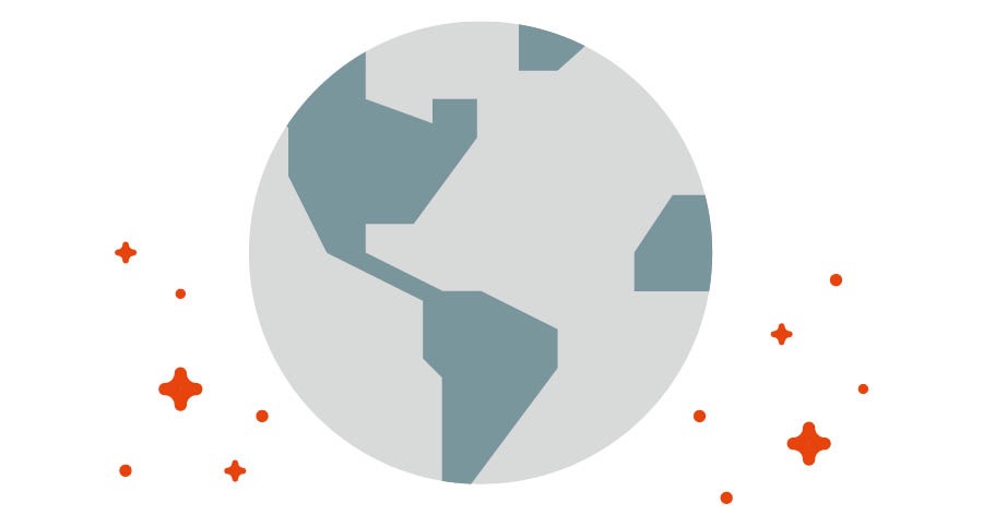 Setšoantšo se toroiloeng sa lefatše le leketlileng sepaka-pakeng