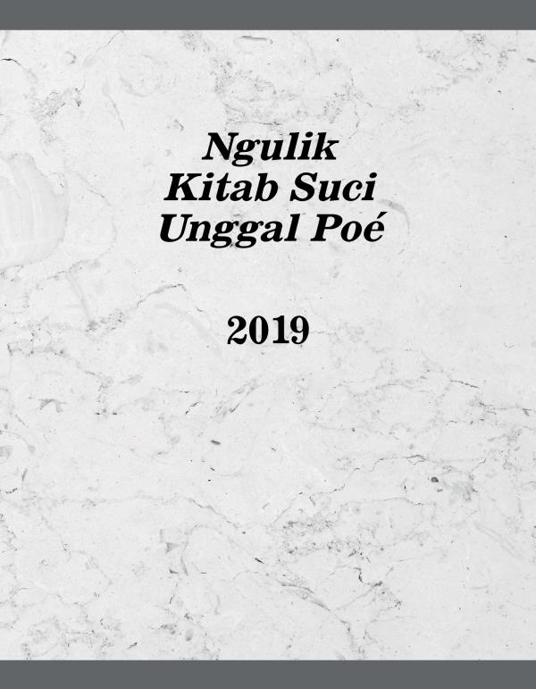 Ngulik Kitab Suci Unggal Poé—2019