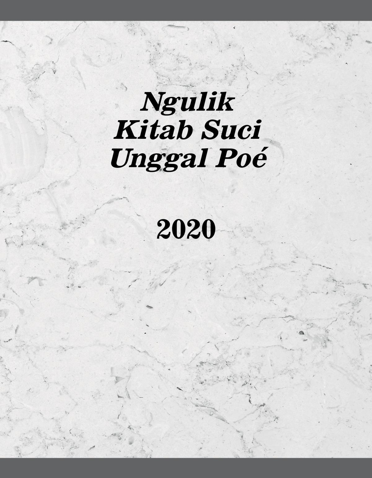 Ngulik Kitab Suci Unggal Poé​—2020