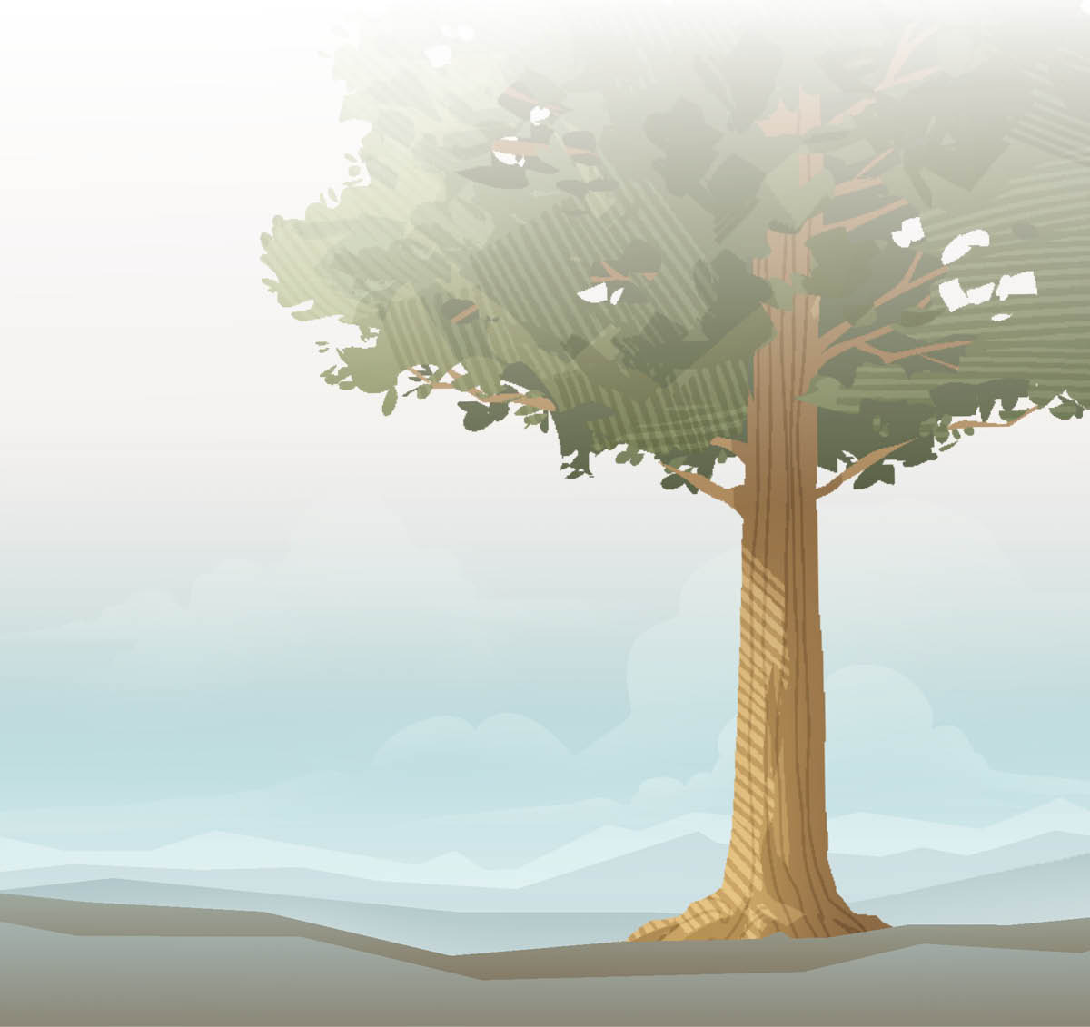 Tangkal nu gedé pisan.