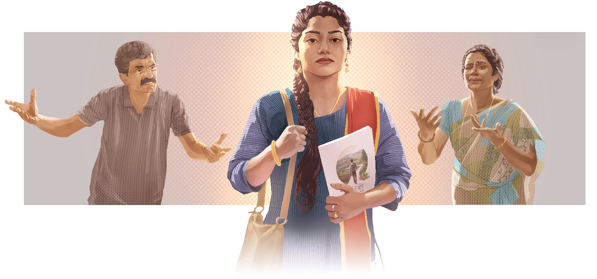 Saurang awéwé tetep indit pikeun diajar Alkitab najan dilarang ku kolotna.