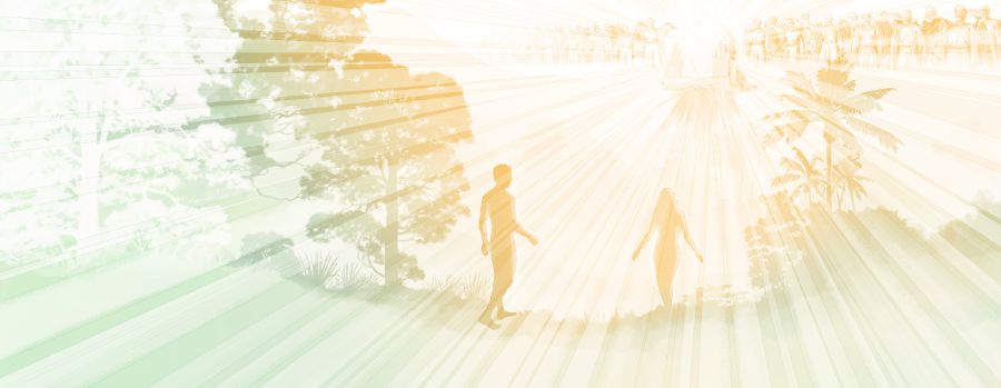 Yéhuwa nyiptakeun Hawa, terus ku Yéhuwa Hawa dipasihkeun ka Adam