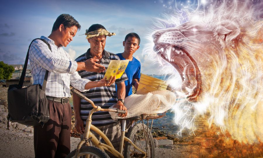 Saurang sadérék ngalawan Sétan ku cara milu ngawawar