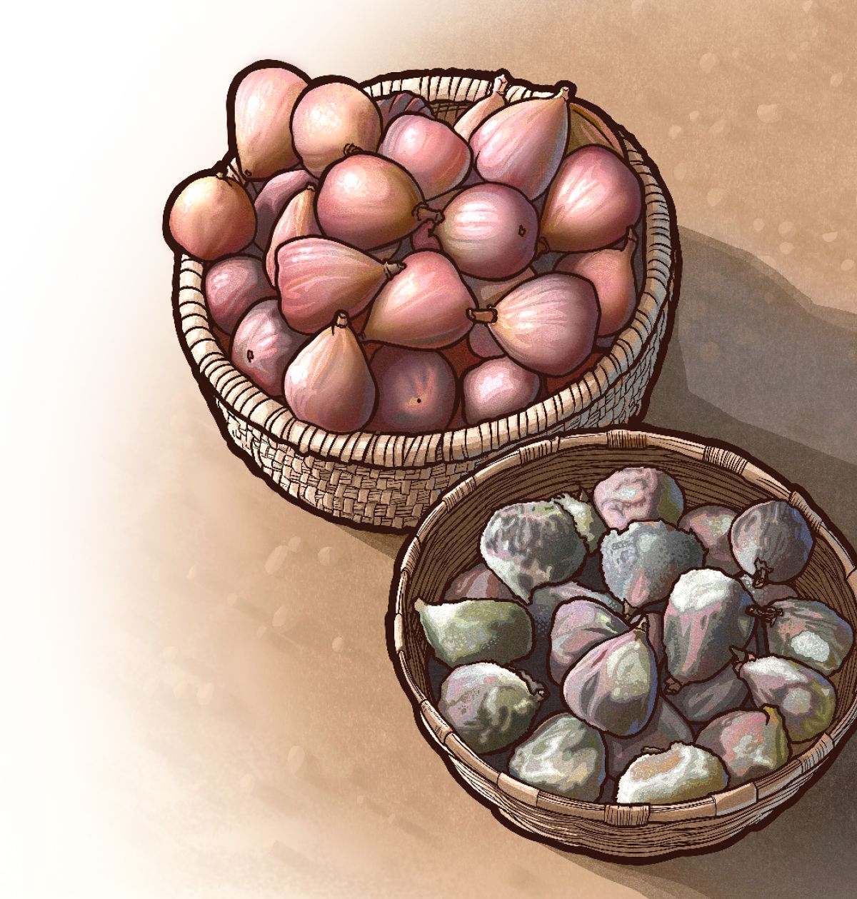 Sakaranjang buah kondang nu hadé jeung sakaranjang buah kondang nu goréng