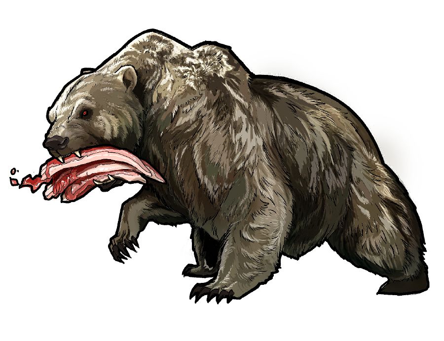 Sato nu siga biruang ngégél tilu tulang iga di sungutna