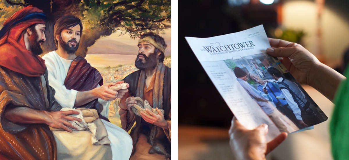 Yésus ngagunakeun murid-muridna pikeun ngabagikeun roti; majalah Warta Hadé