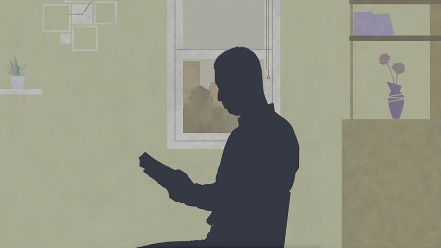 Gambar tina vidéo ’Naha Sadérék Geus Siap Lamun Aya Musibat Alam?’ Saurang sadérék keur maca Alkitab.