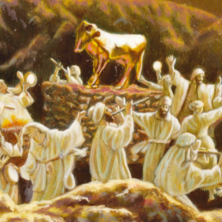 Jalma-jalma ngawih jeung ngigel ngurilingan brahala