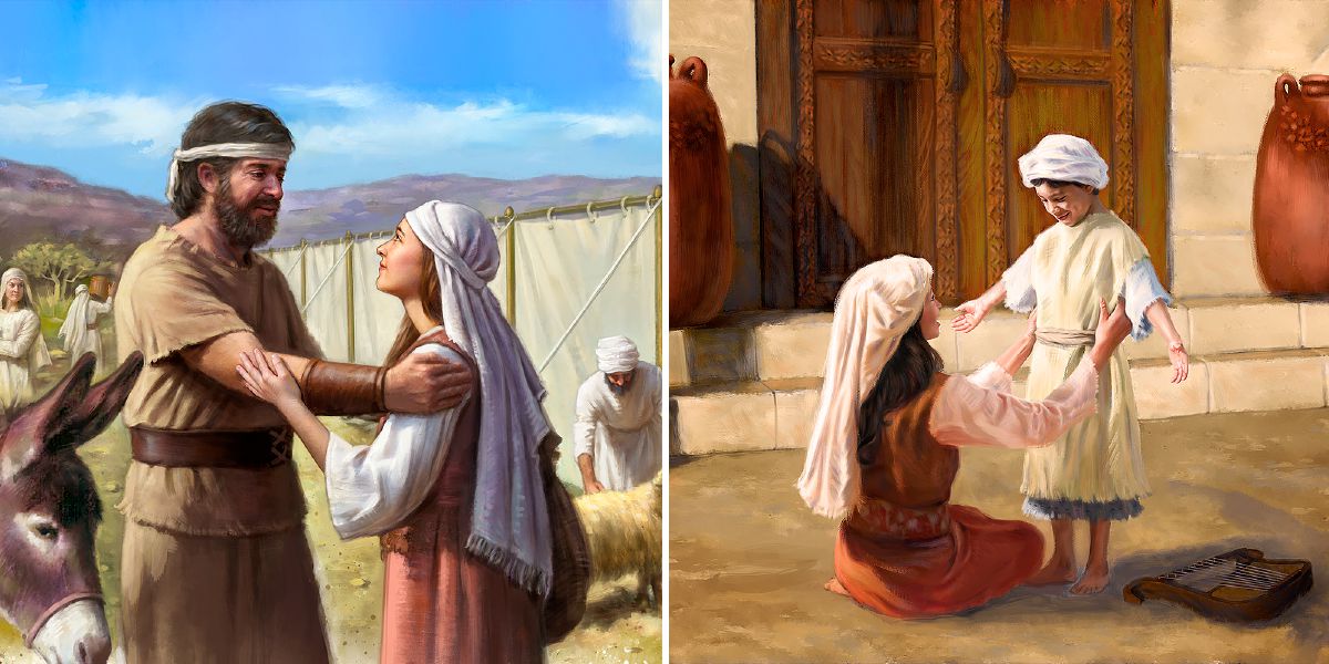 Yépta jeung putrana di kémah tepangan; Hana nedunan ikrarna jeung mawa Samuél ka kémah tepangan