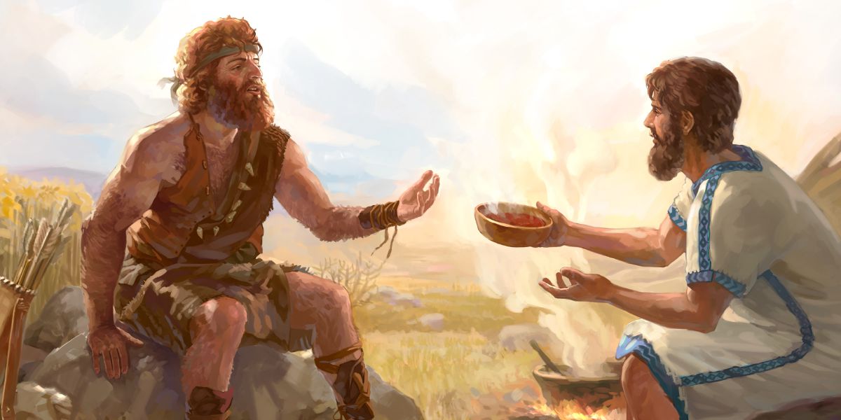 Yakub meuli hak cikalna Ésau