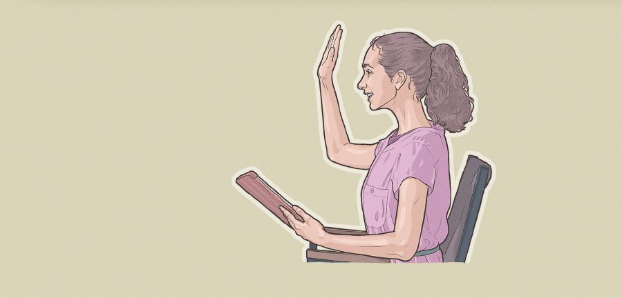 Saurang rumaja Kristen méré komentar di pasamoan