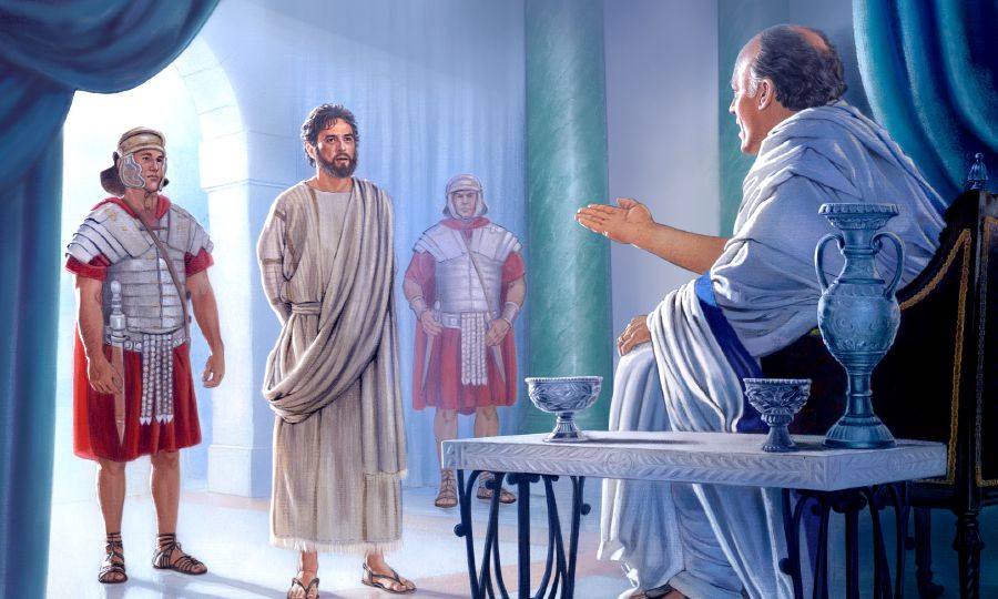 Yésus di hareupeun Pontius Pilatus